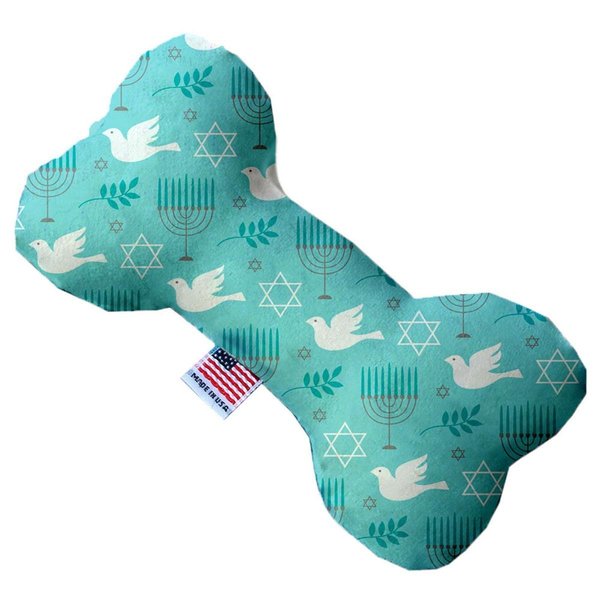 Mirage Pet Products Peace & Hannukah 8 in. Bone Dog Toy 1294-TYBN8